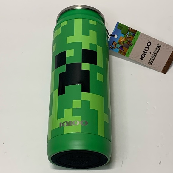 MINECRAFT Creeper Tumbler Can 16 oz Stainless Steel New - Picture 8 of 9